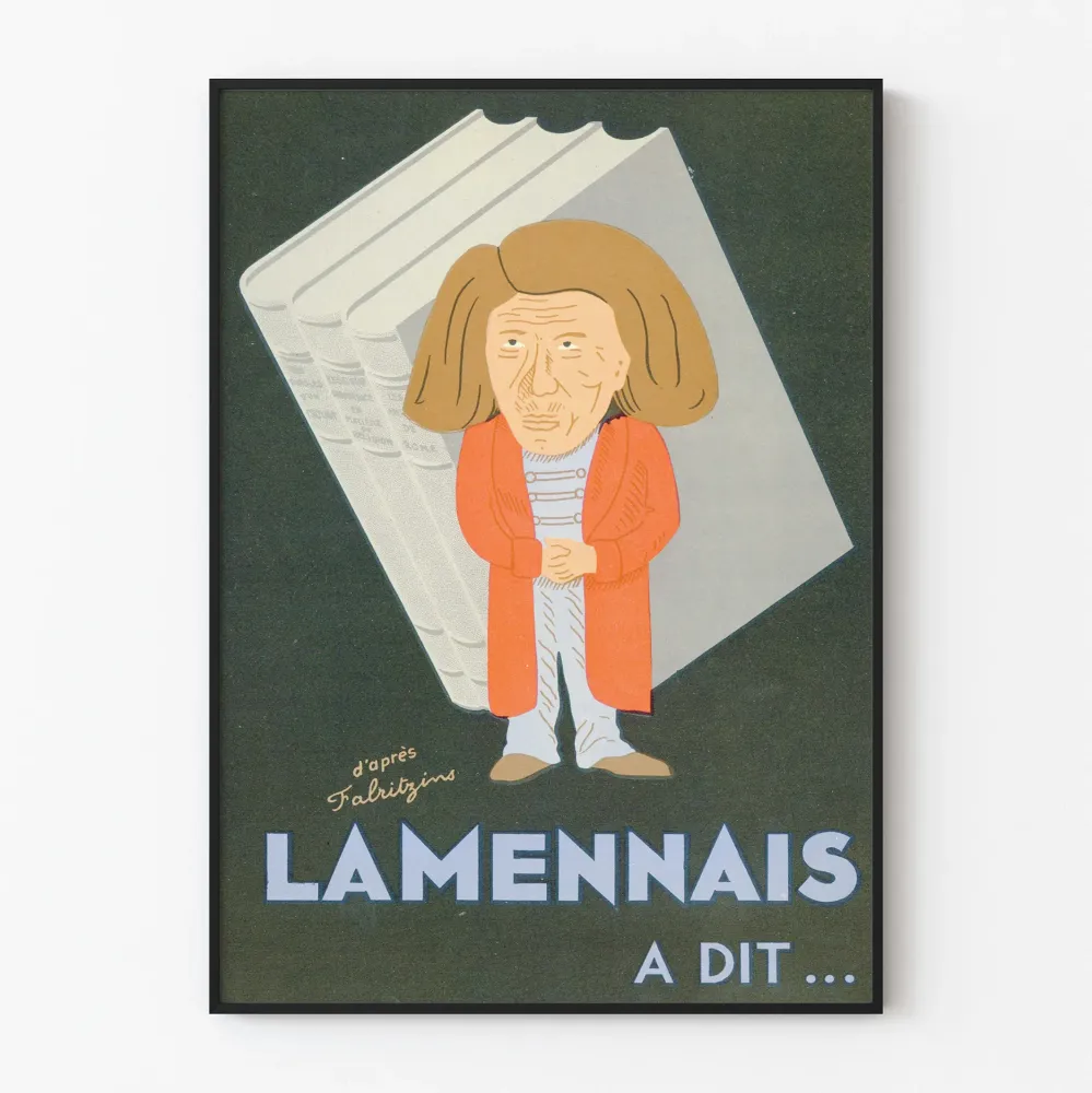 Dekoracyjny plakat vintage Lamennais à dit