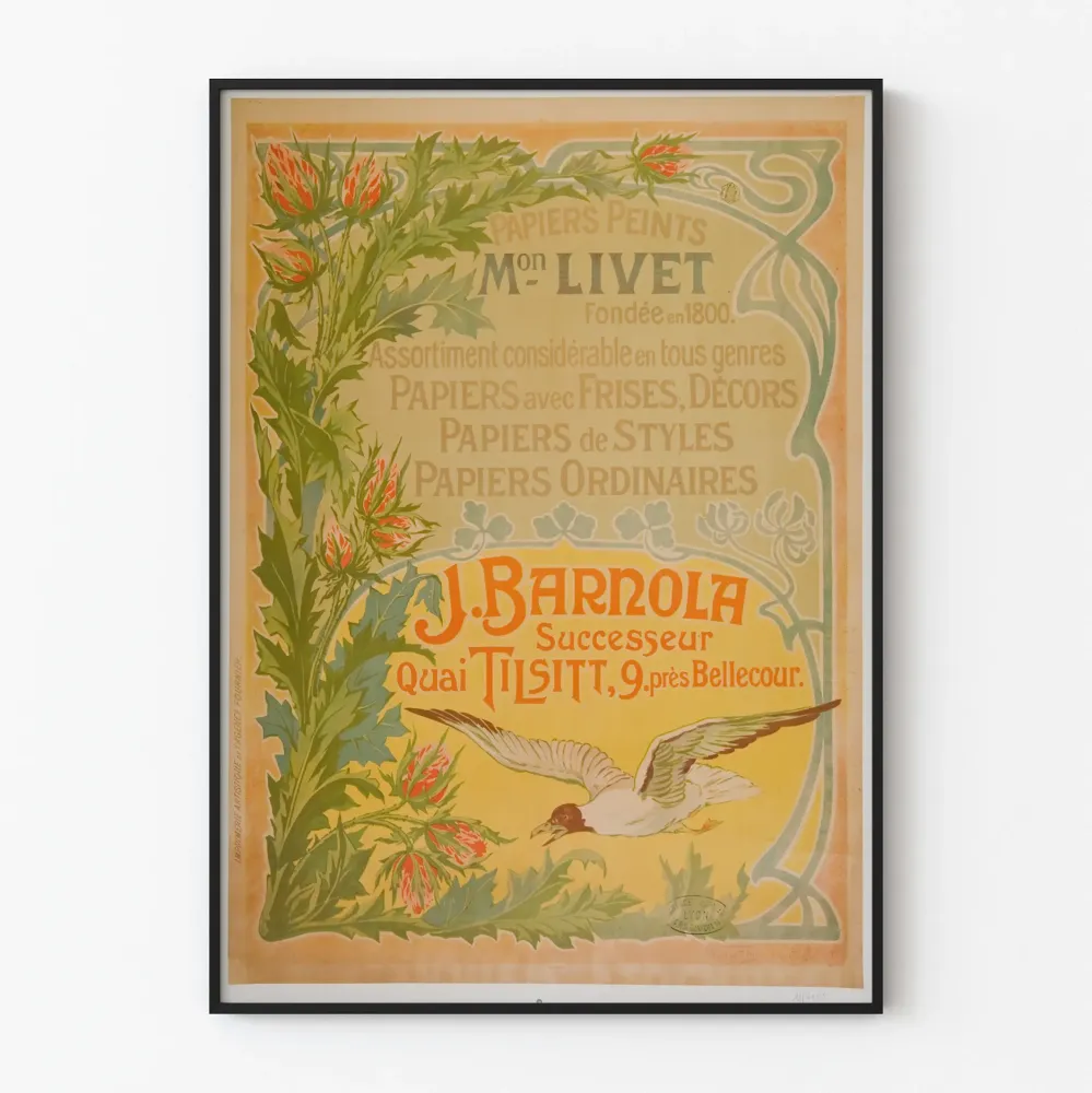 Dekoracyjny plakat vintage Papierowe tapety Dom Livet