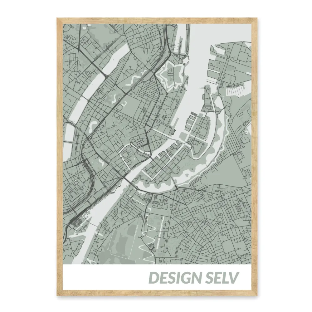Design selv bykort plakat