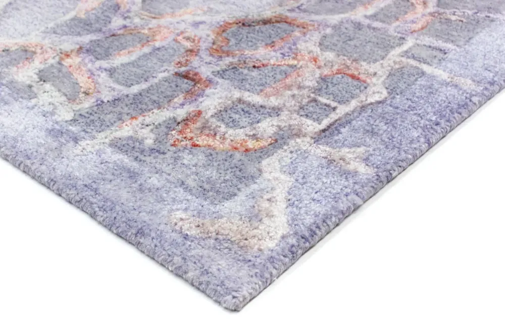Designerski dywan - 140 x 70 cm - liliowy