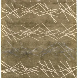 Designerski dywan - 182 x 122 cm - zielona