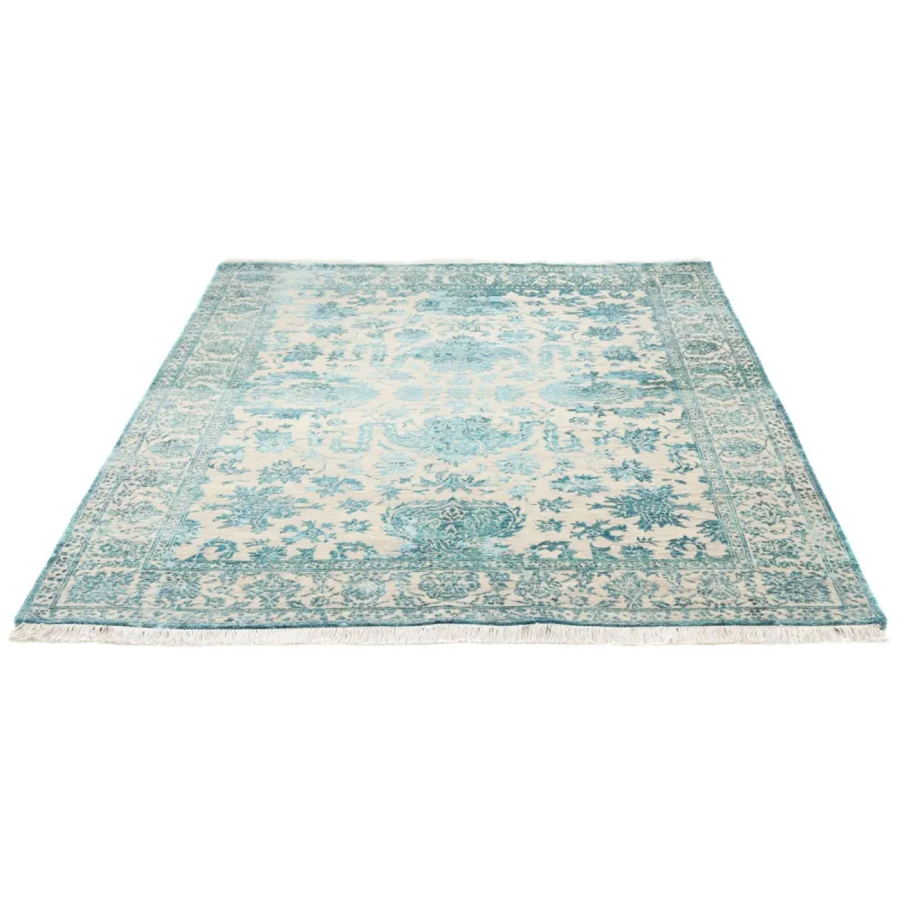 Designerski dywan - 188 x 136 cm - turkusowy
