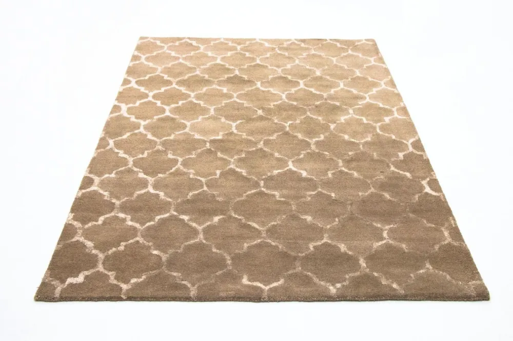 Designerski dywan - 230 x 162 cm - beżowy