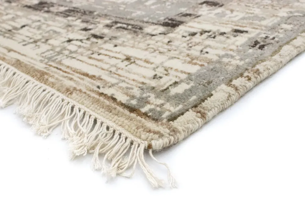 Designerski dywan - 236 x 166 cm - beżowy