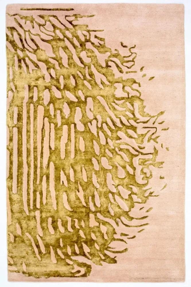 Designerski dywan - 239 x 151 cm - beżowy