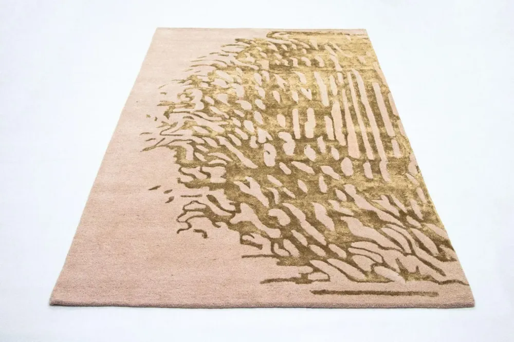 Designerski dywan - 239 x 151 cm - beżowy