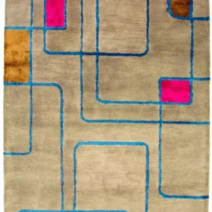 Designerski dywan - 239 x 152 cm - wielokolorowy