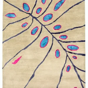 Designerski dywan - 240 x 152 cm - beżowy