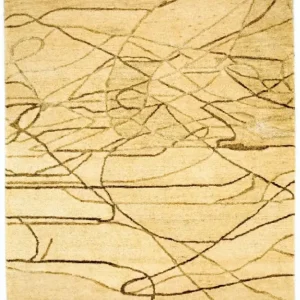 Designerski dywan - 240 x 153 cm - beżowy
