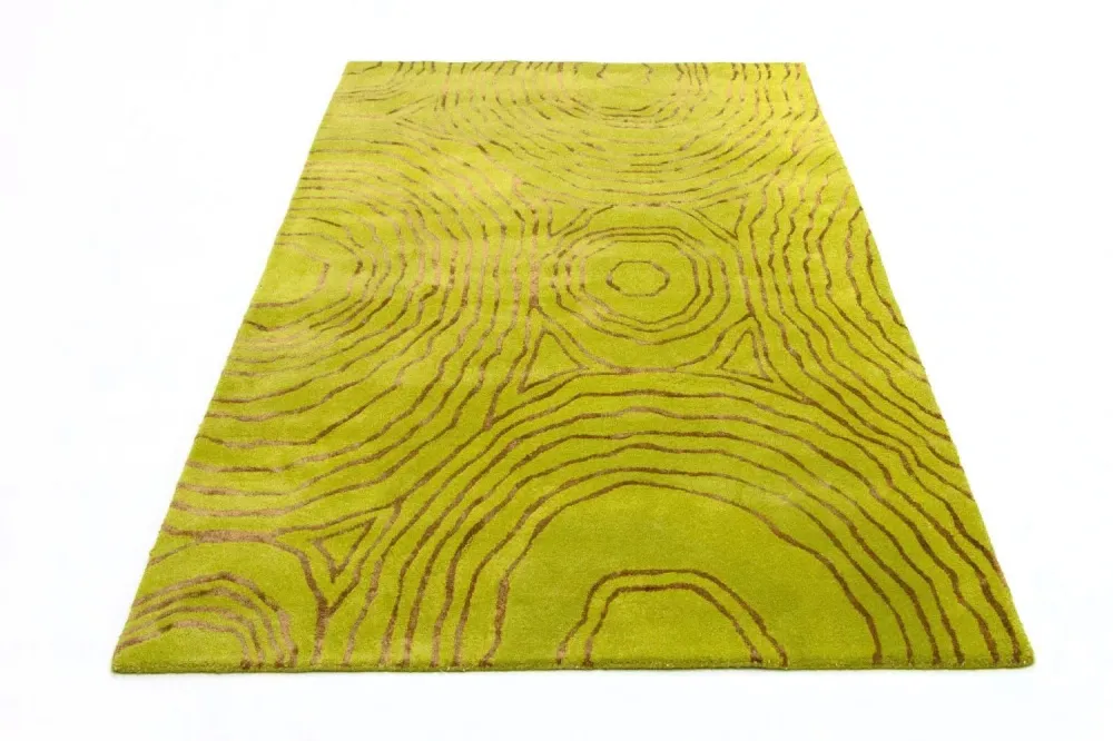 Designerski dywan - 241 x 152 cm - jasnozielony