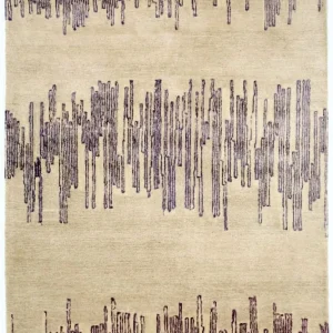 Designerski dywan - 241 x 153 cm - beżowy