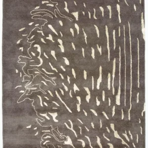 Designerski dywan - 241 x 153 cm - brązowy