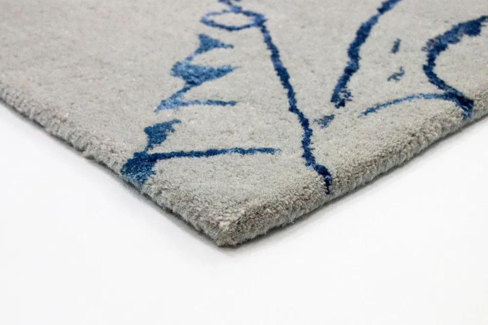Designerski dywan - 241 x 153 cm - srebrny