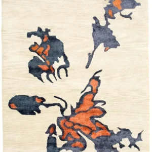 Designerski dywan - 242 x 153 cm - beżowy