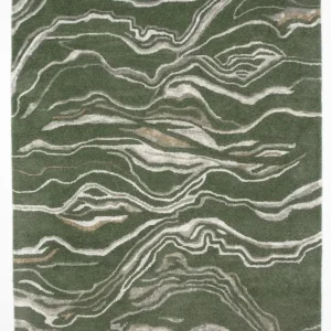 Designerski dywan - 242 x 153 cm - zielona