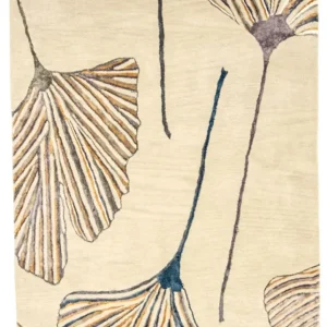 Designerski dywan - 243 x 152 cm - beżowy