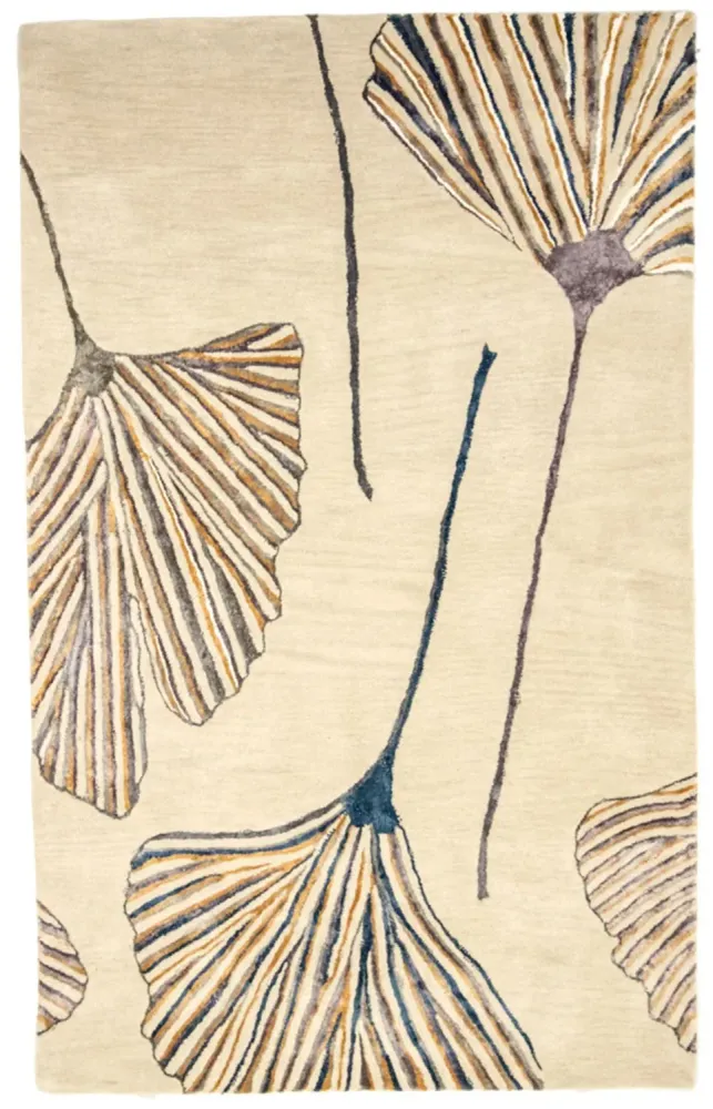 Designerski dywan - 243 x 152 cm - beżowy