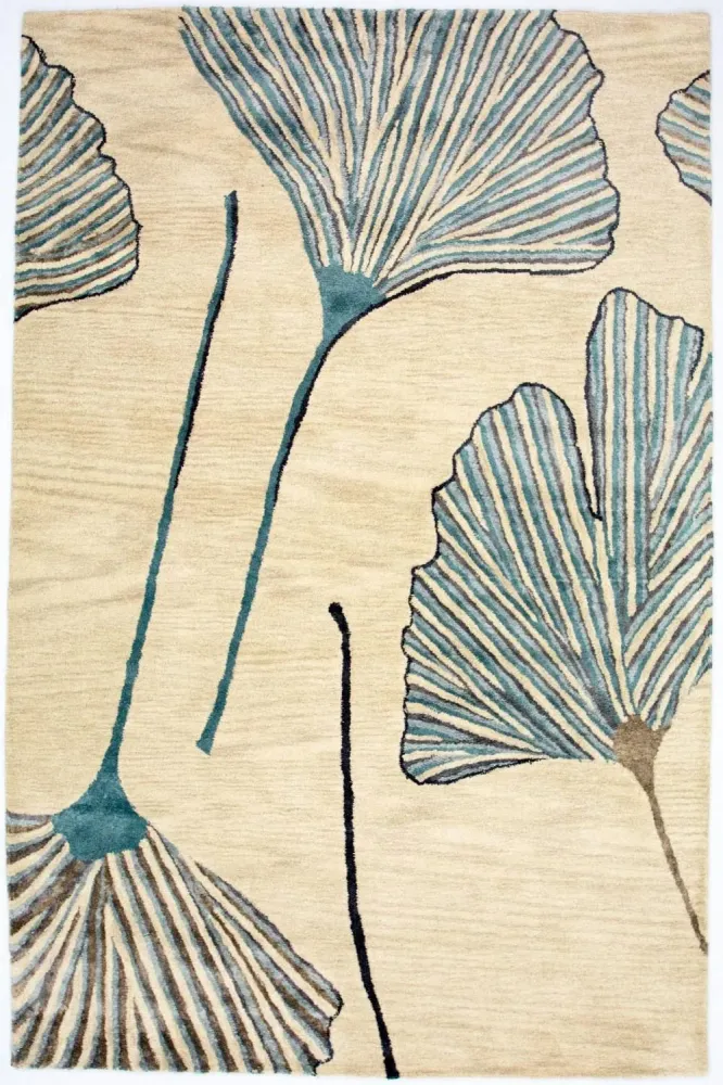 Designerski dywan - 243 x 153 cm - beżowy