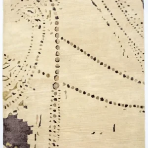 Designerski dywan - 243 x 153 cm - beżowy