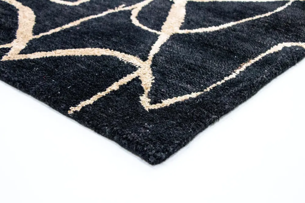 Designerski dywan - 243 x 154 cm - niebieski