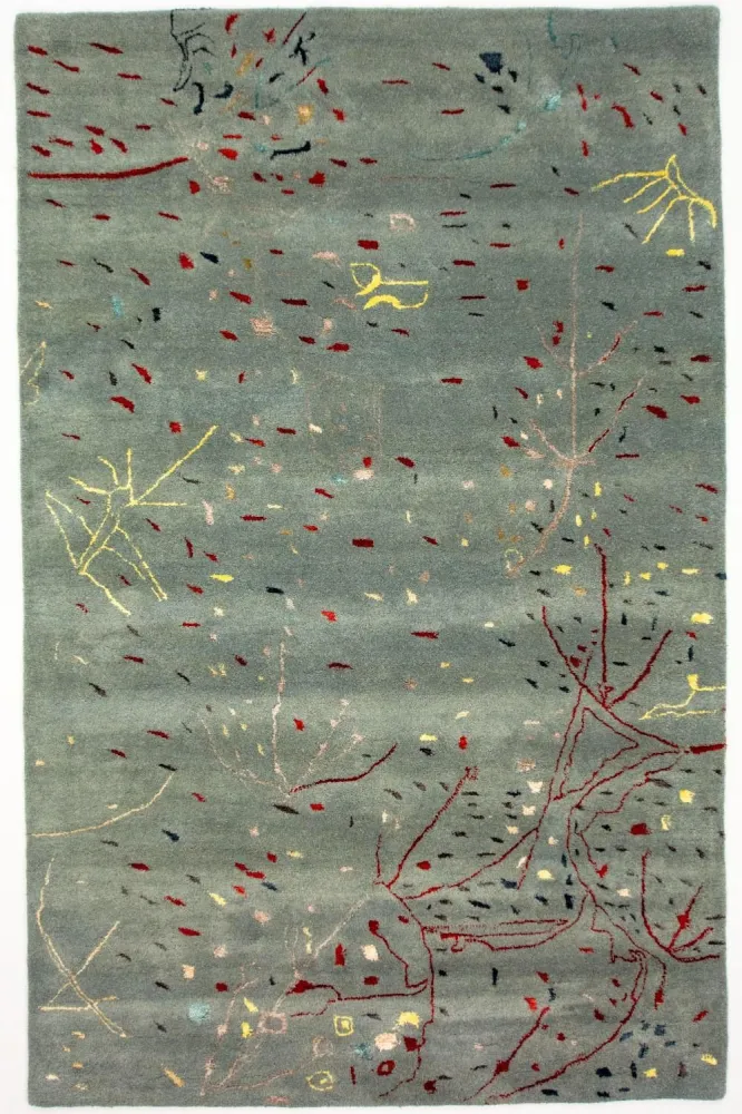 Designerski dywan - 243 x 156 cm - jasnoniebieski