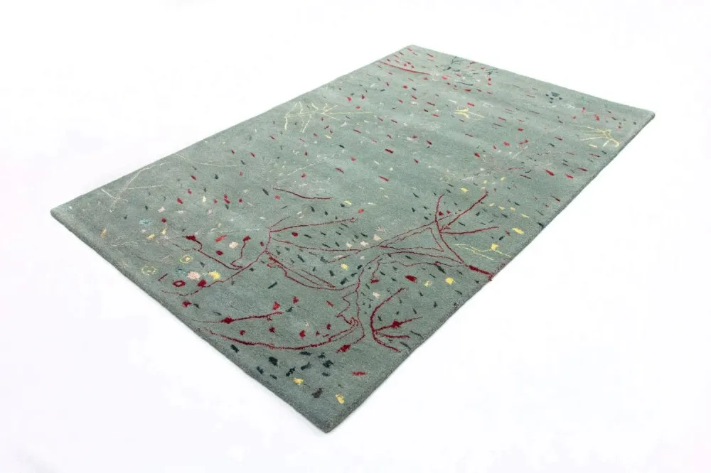 Designerski dywan - 243 x 156 cm - jasnoniebieski