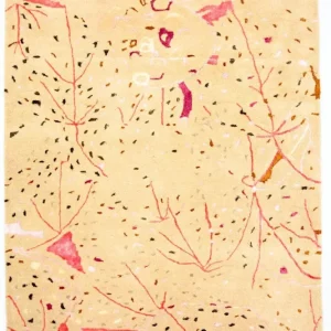 Designerski dywan - 244 x 155 cm - beżowy