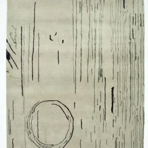 Designerski dywan - 245 x 153 cm - srebrny