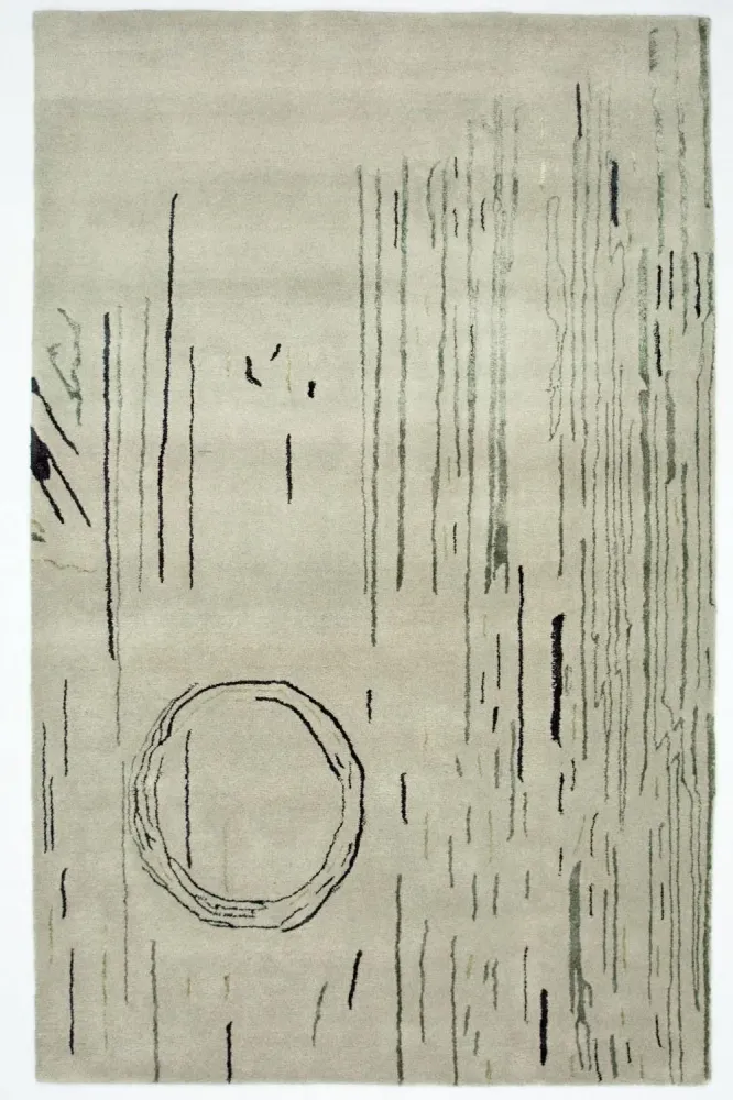 Designerski dywan - 245 x 153 cm - srebrny