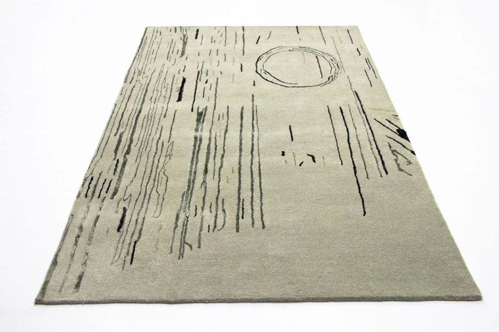 Designerski dywan - 245 x 153 cm - srebrny