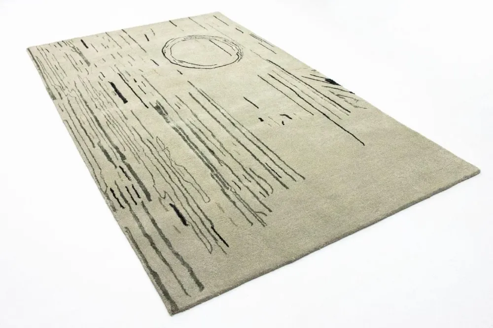 Designerski dywan - 245 x 153 cm - srebrny