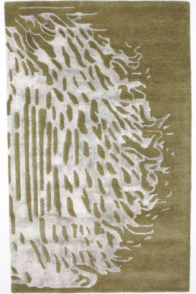 Designerski dywan - 246 x 154 cm - beżowy