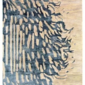 Designerski dywan - 246 x 154 cm - beżowy
