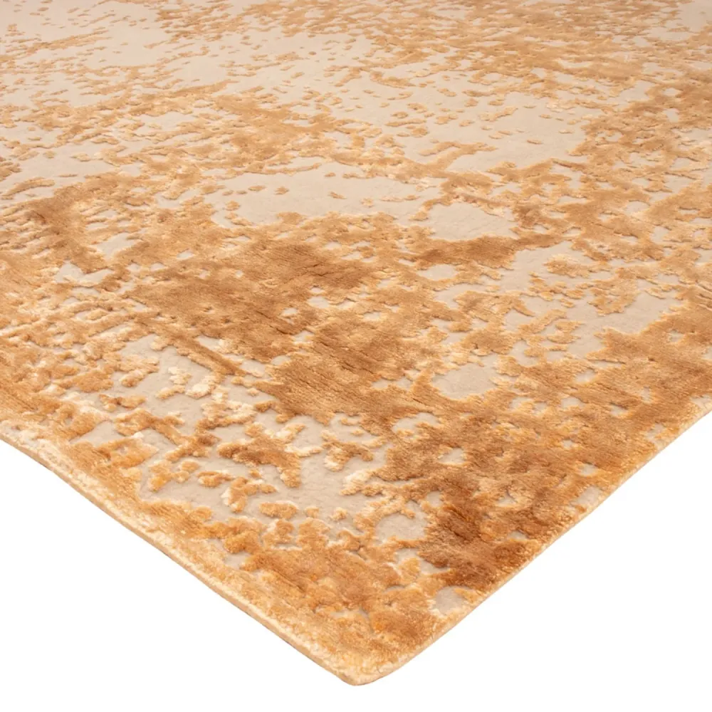Designerski dywan - 246 x 171 cm - złoto