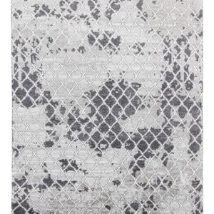Designerski dywan - 271 x 181 cm - srebrny