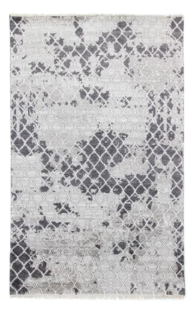 Designerski dywan - 271 x 181 cm - srebrny