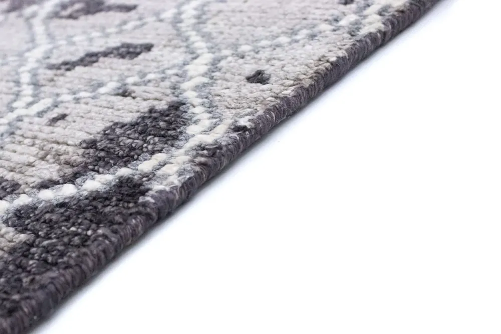 Designerski dywan - 271 x 181 cm - srebrny