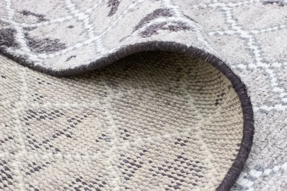 Designerski dywan - 271 x 181 cm - srebrny
