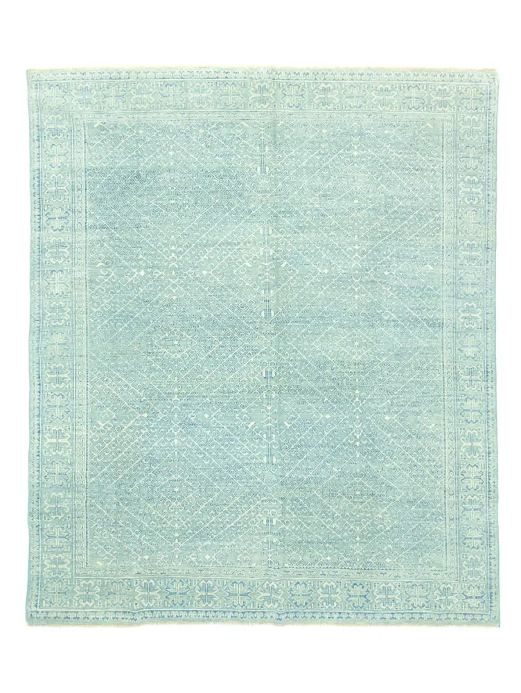 Designerski dywan - 301 x 258 cm - jasnoniebieski
