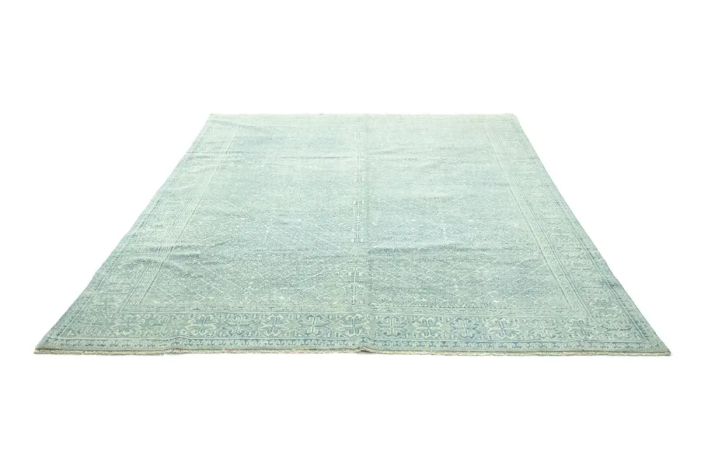 Designerski dywan - 301 x 258 cm - jasnoniebieski