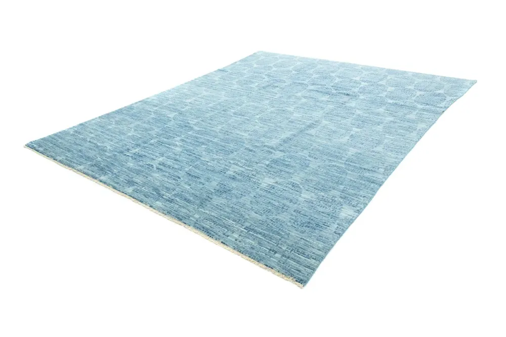 Designerski dywan - 303 x 243 cm - jasnoniebieski