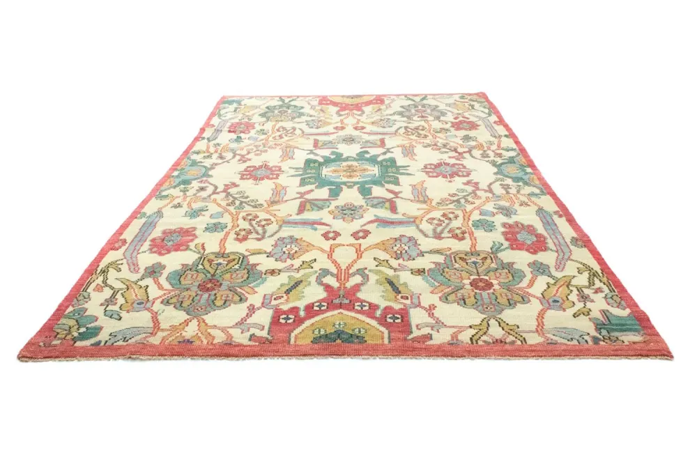 Designerski dywan - 360 x 234 cm - beżowy