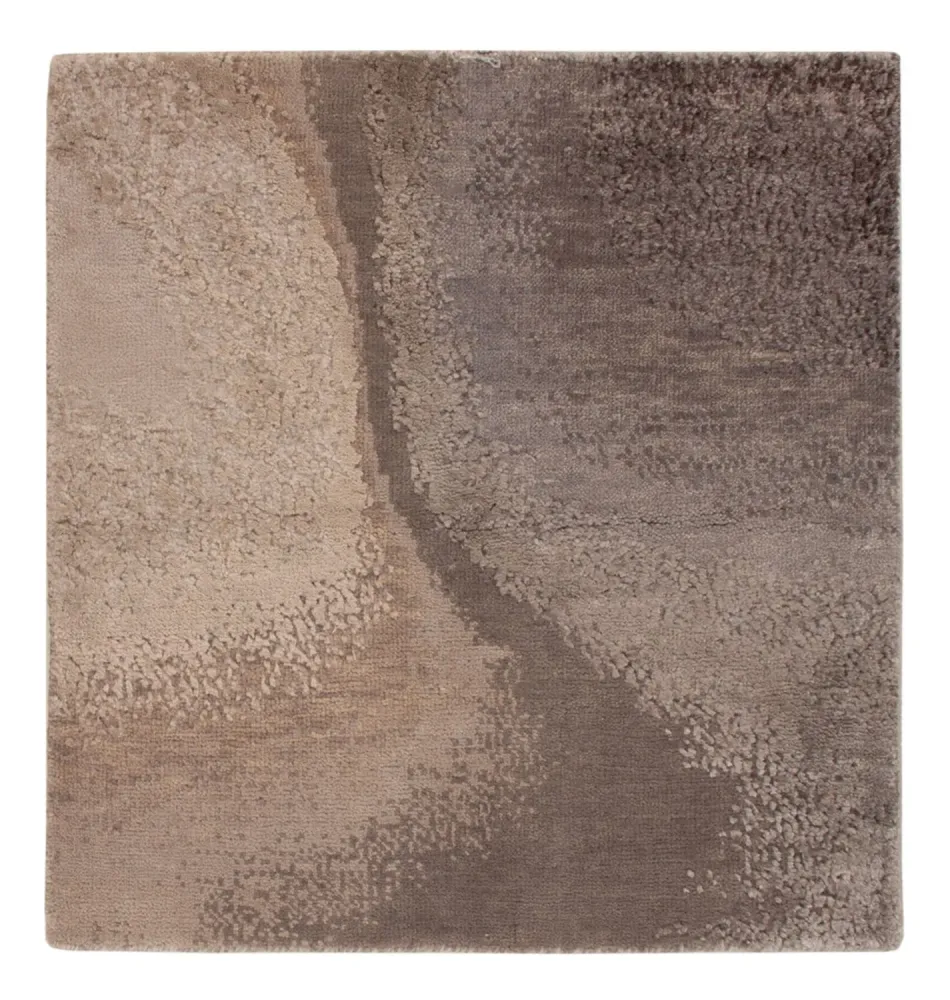 Designerski dywan - 60 x 60 cm - beżowy