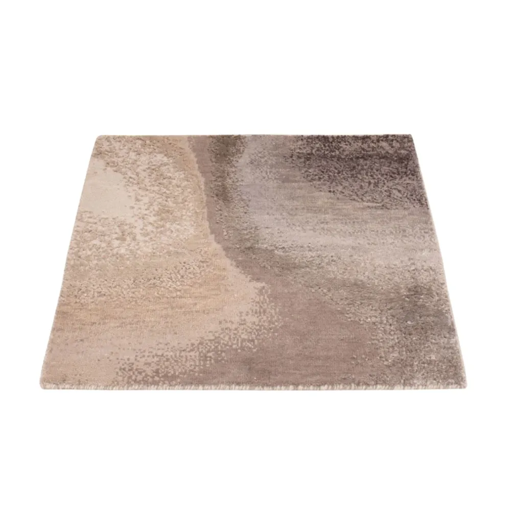 Designerski dywan - 60 x 60 cm - beżowy