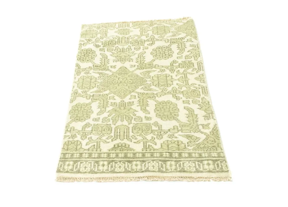 Designerski dywan - 97 x 61 cm - beżowy