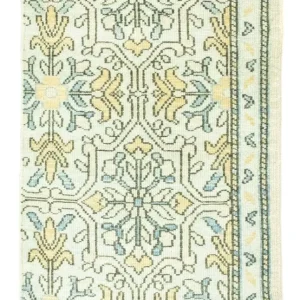 Designerski dywan - 93 x 58 cm - beżowy