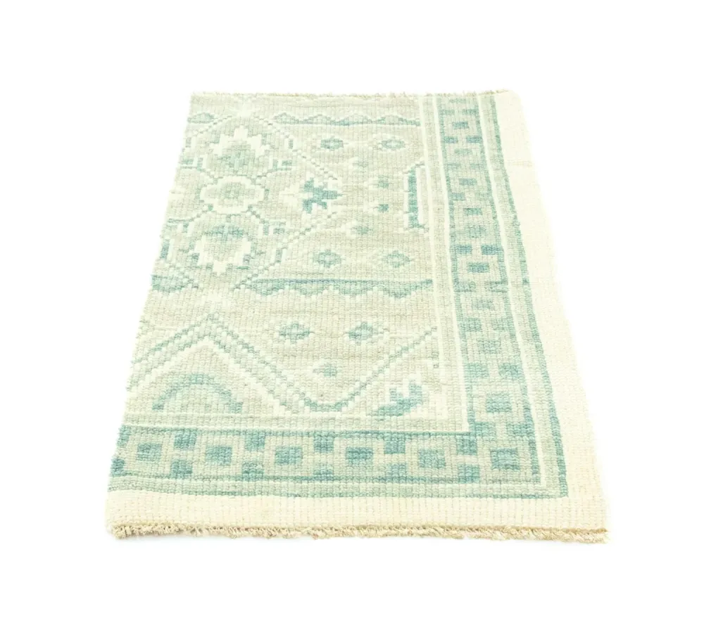Designerski dywan - 95 x 62 cm - jasnoniebieski