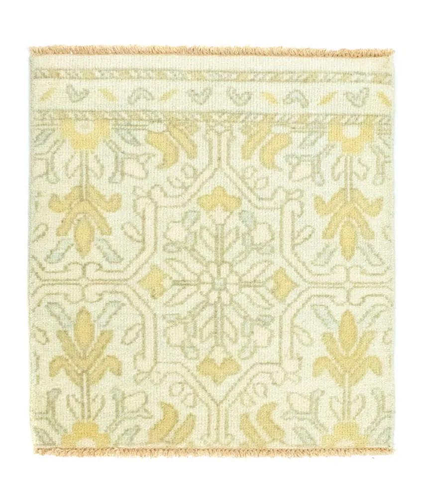 Designerski dywan kwadratowy - 63 x 60 cm - beżowy