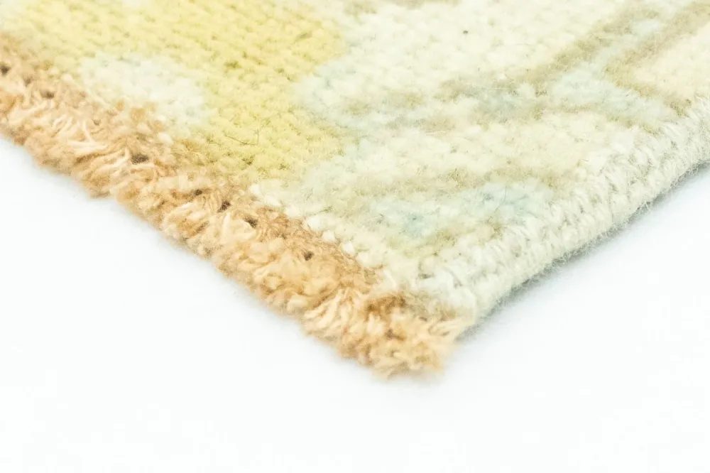 Designerski dywan kwadratowy - 63 x 60 cm - beżowy