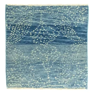 Designerski dywan kwadratowy - 62 x 61 cm - jasnoniebieski